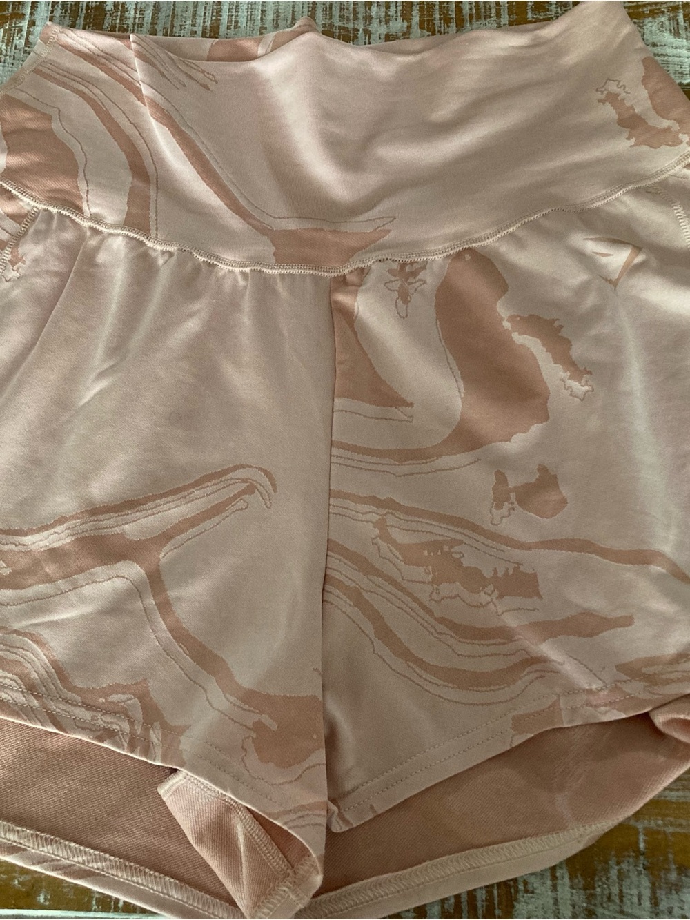 Gymshark Pale Pink Sports Shorts with Subtle Logo - Picture 1 of 5